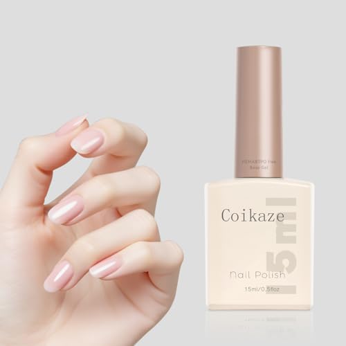 Coikaze HEMAフリー ベースジェル TPOフリー ジェルネイル ベースコート しっかり密着 ジェルネイル ベース 黄ばみない 透明 大容量15ml UV/LED対応 Base Gelの商品画像（Amazon）