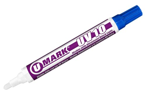 U-Mark Blue UV10 Ultraviolet Black Light Marker (Pack of 12) 10162