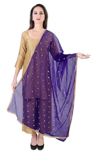 Image of Studio Shringaar Women's Net sequence Embroidered Full Size Dupatta