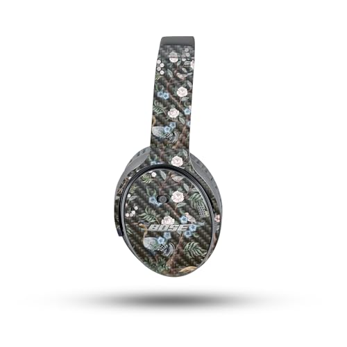 Image of MightySkins Carbon Fiber Skin Compatible with Bose QuietComfort 35 II Headphones - Asian Fabric | Protective, Durable Textured Carbon Fiber Finish | Easy to Apply