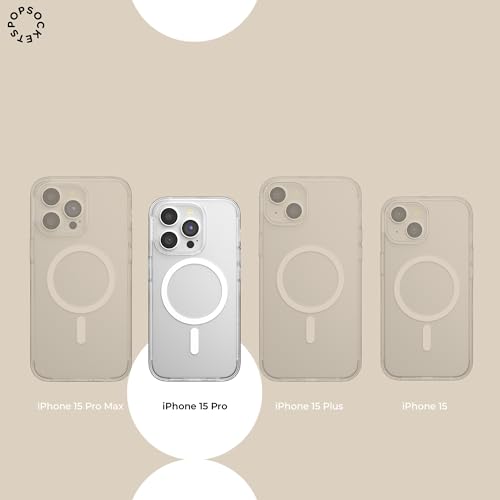 Image of PopSockets iPhone 15 Pro Phone Case with MagSafe, Wireless Charging Compatible, Harry Potter - Hufflepuff