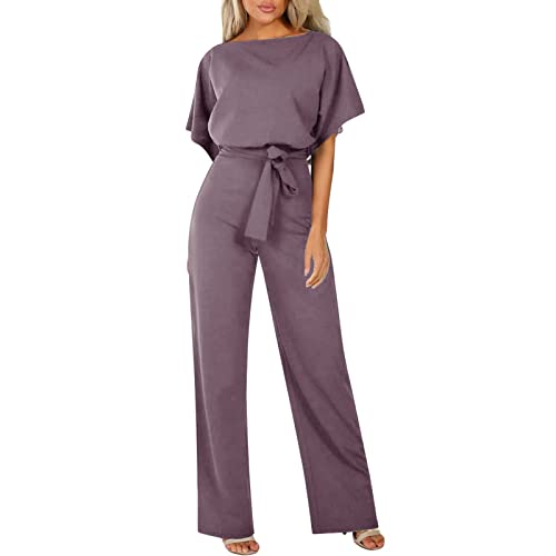 Mono de mujer de manga corta informal de verano con cordones ajustables 3
