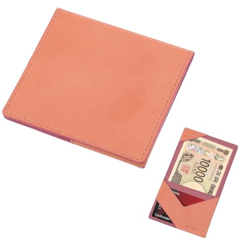 [アブラサス] 薄いマネークリップ ブッテーロ レザー エディション レザー 薄型 日本製 ピンク