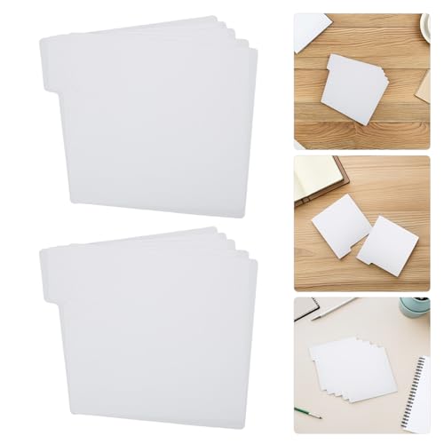 Divisores de cómics y revistas Lurrose de plástico blanco para estanterías, pack de 20 unidades 7