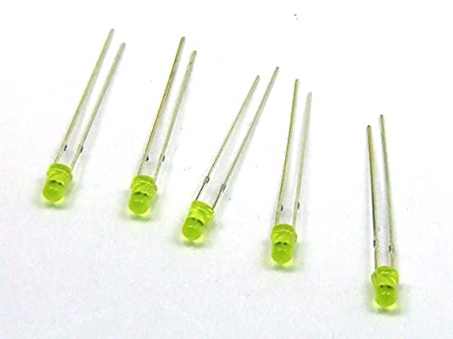 5 pezzi. x LED lampeggiante 3 mm A1465 giallo