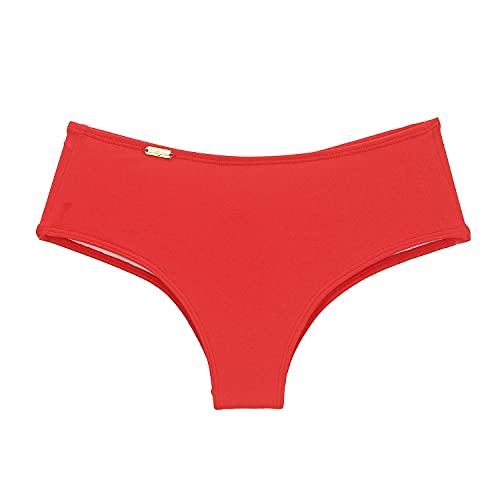 Calcinha de biquini mini short levanta bumbum (Vermelho, M)