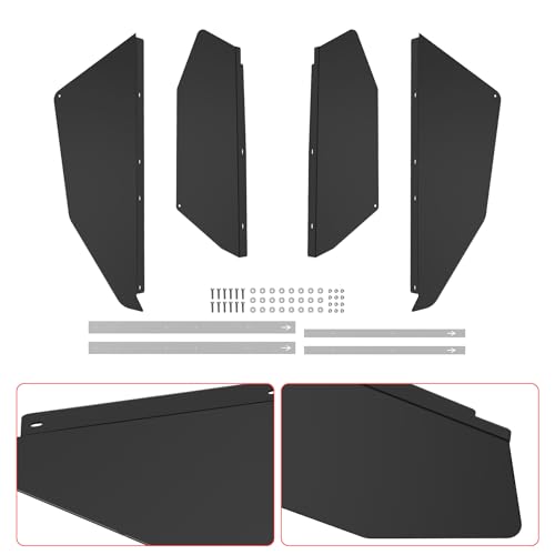 Aluminum Lower Door Panels Honda Talon Accessories for 1000R 1000X 1000X-4 2019-2025, Front Rear Lower Half Door Inserts Easy Install Block Mud Debris (2 Doors, Fits 4-Seat)