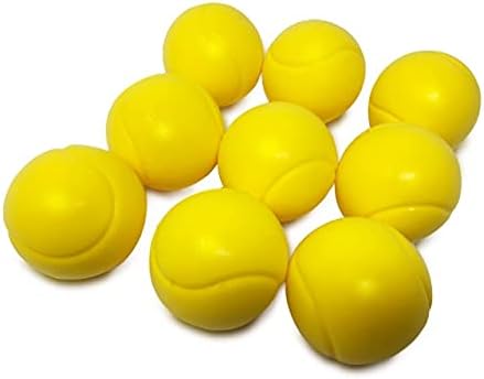 E-Deals 70mm Soft Foam Tennis Balls - Pack of 9 Yellow
