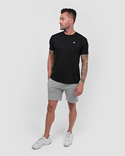 Into The Am Men's Terry Fleece Lounge Shorts - Basic Sweat Shorts With Pockets And Drawstring For Men (Grey, 3X-Large) #TOP3