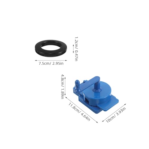 Kit de anillos para cortinas romanas Sosoport con punzón 3