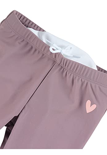 Sterntaler Bademoden-Leggings Herz – UV-Schutz 50+ Bademode – Mädchen Schwimmhose mit Herzchen-Druck und Kordelzug – mit Windeleinsatz bis Größe 86/92 – pastellviolett, Größe 92
