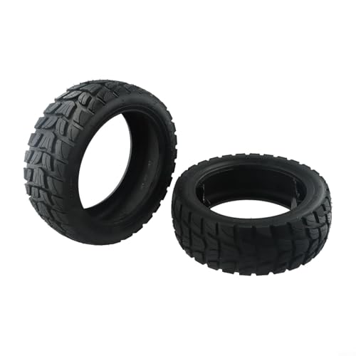 10 Inches Off-Road Vacuum Tire Electric Scooter, Tubeless Wider and Thicker Tires, Non-Slip Spare Wheels for Scooter, 10x2 75/6 5 Size(2pcs)