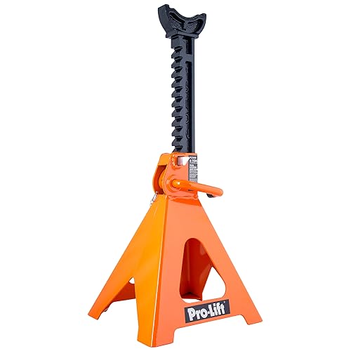 Image of Pro-LifT Heavy Duty 6 Ton Jack Stands Pair - Double Locking Pins - Handle Lock and Mobility Pin for Auto Repair Shop with Extra Safety
