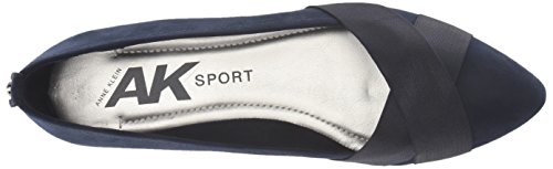 Anne Klein Women's Oalise Loafer Flat, Dark Navy/Dark Navy Fabric, 8 #TOP4