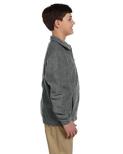 Youth Full-Zipper Polyester Fleece Pullover3
