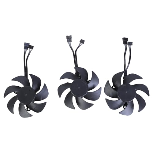 BIGULA Ventilador de refrigeración GPU de 80 mm de alta eficiencia PLA09215S12H para tarjeta gráfica RTX3060 de 4 pines, ventilador de tarjeta gráfica de escritorio de funcionamiento silencioso