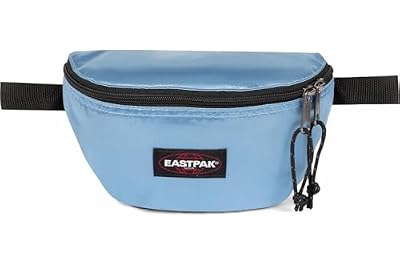 Eastpak Marsupio Springer — Marsupio compatto con scomparti sicuri con zip e cintura regolabile, capacità 2 L, 16.5 x 23 x 8.5 cm - blu satinato