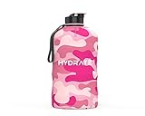 HYDRATE Pink Camo Protective Sleeve Accessory for XL Jug 1300ml - Insulating Water Bottle Cover for 1.3L Jugs - Insulated Holder for Gym Drinking Bottles - Ideal for Daily Use, Outdoors, or Sports