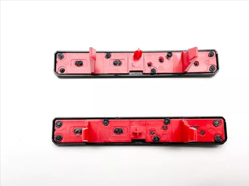 Image of 2Pc Front Bumper Fascia Side 2500 Emblems 3D Nameplates Badge Replacement for 2024+ Sierra 2500HD 86578370 86578372 (Black Red)