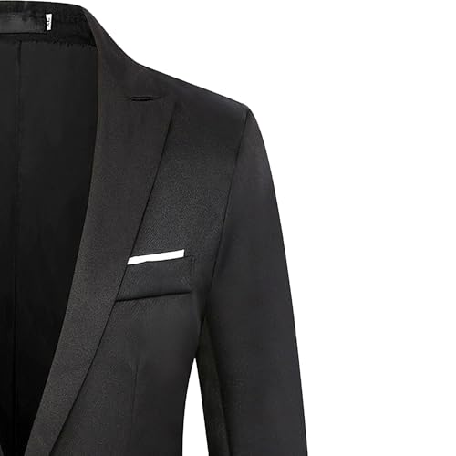 Men's Solid Color 1 Button Slim Casual Suit Business Daily Blazer Sport Coats Wedding Party Prom Formal Suit Jacket4