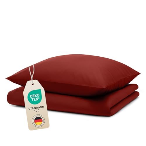 Blumtal Bettwäsche 135x200cm + 80x80cm Kopfkissenbezug - Oeko-TEX zert....