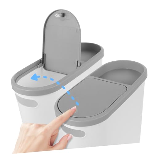 Caneca de basura compacta con tapa de presión Hemobllo miniatura 7