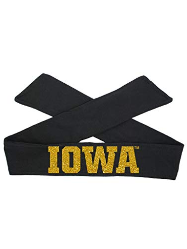 Violet Victoria Iowa Hawkeye Cotton and Tie Headbands