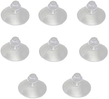Antrader 18mm/0.7" Furniture Desk Glass Rubber Transparent Anti-Collision Suction Cups