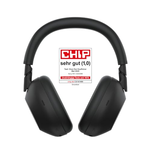 Sony WH-1000XM6 Flagship Noise Cancelling Over-Ear Wireless Kopfhörer, Signature Hi-Res Sound, ultimativer Komfort, faltbarem Design, strapazierfähige Tasche, 30 Std-Akku, iOS & Android - Schwarz Sony WH-1000XM6 Flagship Noise Cancelling Over-Ear Wireless Kopfhörer, Signature Hi-Res Sound, ultimativer Komfort, faltbarem Design, strapazierfähige Tasche, 30 Std-Akku, iOS & Android - Schwarz