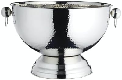 BarCraft, champagnekoeler van metaal, stijlvolle zilverkleurige i...