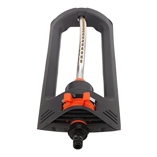 Oscillating Sprinkler, Oscillating Lawn Sprinkler with Plastic Base, 19 Nozzle Adjustable Range for Field Cooling