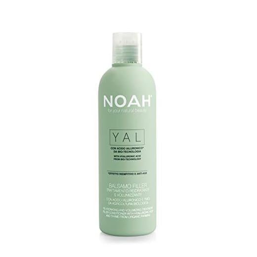 Noah Yal Deep Hydrating Conditioner with Hyaluronic Acid and Thyme for Hair - Organic, Sulfate Free, Anti Frizz, Volumizing, Anti Aging, Detangling Conditioner - 8.5 fl.oz (250 ml)