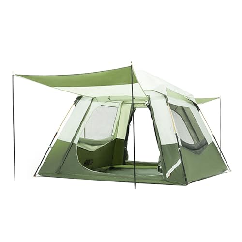 大型テント4〜6人用 ?簡単設営 ロッジ型 ワンタッチキャンピングテント 防水 簡単組立 camping tent 宿泊可 通気 防災 緊急 大型 軽量 設営簡単 UVカット 防風防雨 折りたたみツーリングドーム アウトドア キャンピング バイク 自転車