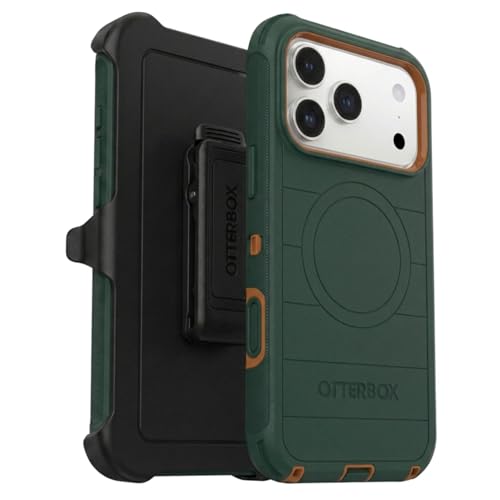 Coque iPhone 17 Pro Max Protection Anti-Chute Durable OtterBox Verte MagSafe