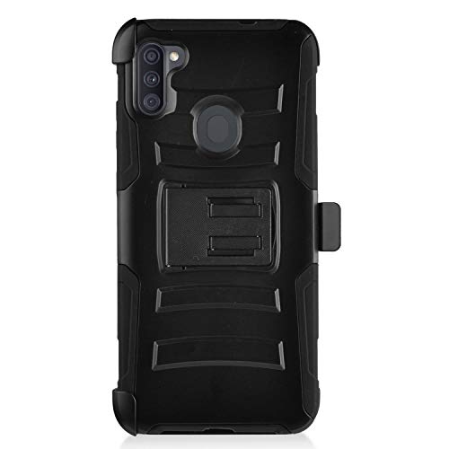 Celzen - For Samsung Galaxy A11 (Sm-A115) - Phone Case W/Belt Clip Holster - Cv1 Black #TOP3