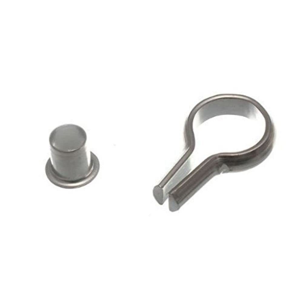 Merriway Nickel Bh04391 (20 Pcs) Banjo Style Bookcase Socket And Stud, Plated Steel 6Mm - Pack Of 20 Pieces
