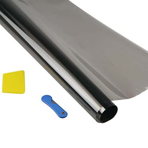 Jorzer Car Window Tint, Film Sun Protection Anti Scratch Tinting Film Roll for Vehicles Window 50x300cm Tints 5% Black