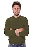 maria di ripabianca online shop Cashmere MARIA DI RIPABIANCA MÄNNER Rundhalspullover 100% KASCHMERE AUS Italien (Olivgrün,50)