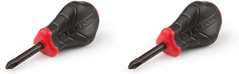 TEKTON #2 Phillips x Destornillador rechoncho de 1-12 pulgadas  26671 (paquete de 2)