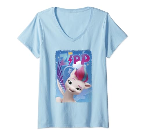T-shirt Col V Zipp Storm My Little Pony parfait pour les sorties d'été et les jeux du week-end