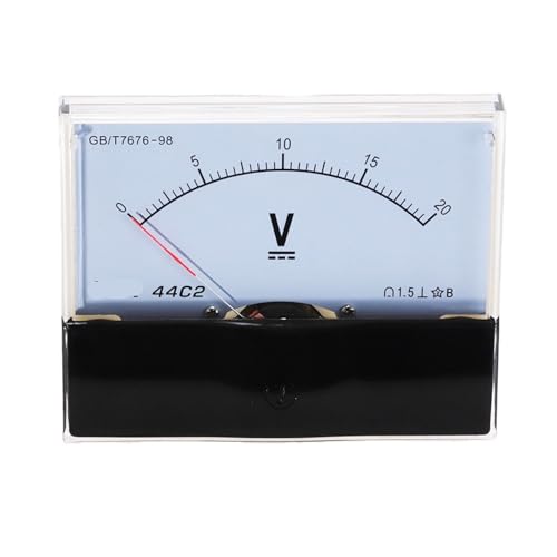 Voltmètre à pointeur analogique DC 44C2 boîtier robuste de haute précision 20V