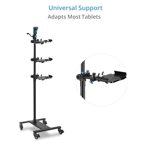 Image of Proaim Professional Speech Teleprompter for Tablets, Laptops & Monitors | Features a telescopic stand, 60 /40 beam splitter glass, and supports displays up to 17 inches