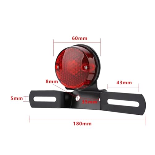 Trasero parada luces de motocicleta con acabado resistente custom 6