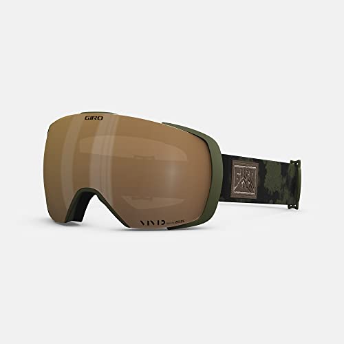 Image of Giro Contact Snow Goggles 2023 - Trail Green Clouddust Frame with Vivid Petrol /Vivid Infrared Lens Large