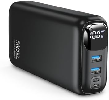 OHOVIV Portable Charger 50000mAh Power Bank - 22.5W Fast Charging External Battery Pack, LED Display USB-C Portable Cell Phone Charger for iPhone 16/15/14/13 Pro, Android, Samsung Galaxy, Etc