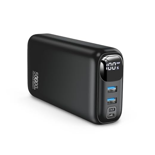 OHOVIV Portable Charger 50000mAh Power Bank - 22.5W Fast Charging External Battery Pack, LED Display USB-C Portable Cell Phone Charger for iPhone 16/15/14/13 Pro, Android, Samsung Galaxy, Etc