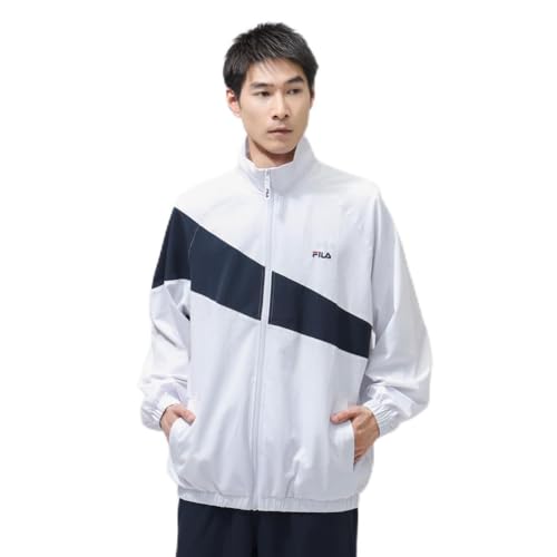 [FILA] [フィラ] クロスジャケット メンズトラックジャケット スポーツウェア メンズ M メンズ ホワイト