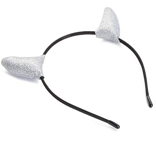 Devil Horns Headband Halloween Cosplay Glitter Devil Costume for Men Womens Toddler and Adult2