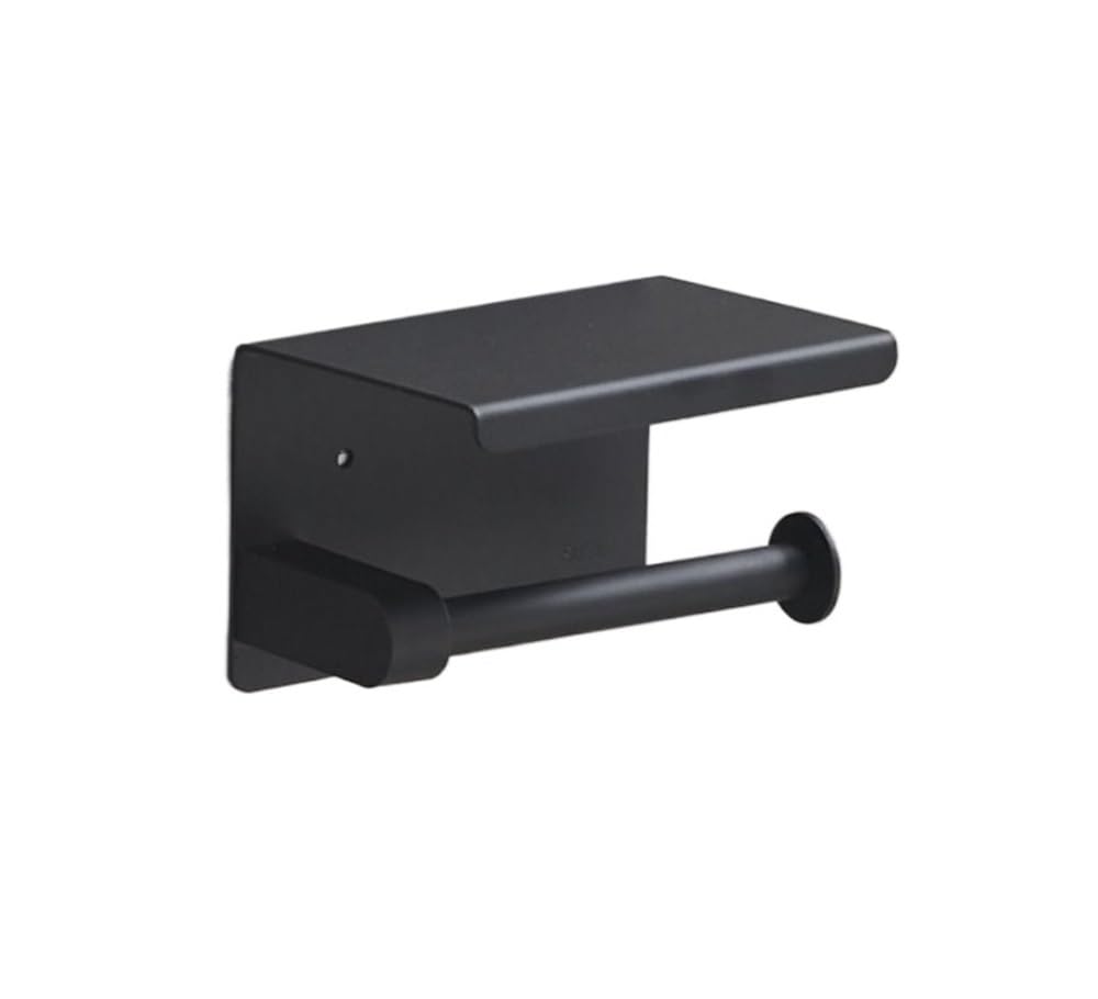 CMBSSTFC Portarrollos de Papel higiénico montado en la Pared de Acero Inoxidable con Estante de Almacenamiento de Papel a Prueba de Herrumbre con Tornillo portarrollos (Estilo 6)