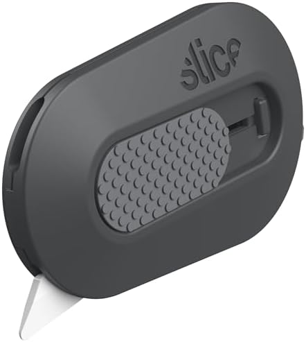 Slice Mini Box Cutter | Manual Retracting | Safe Ceramic Box Cutter Lasting 11x Longer than Metal | Box Opener | 1 Pack | Stone